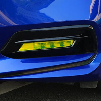 

Yellow Fog lamp reflective film sticker Vinyl Replacement 2pcs New High Quality