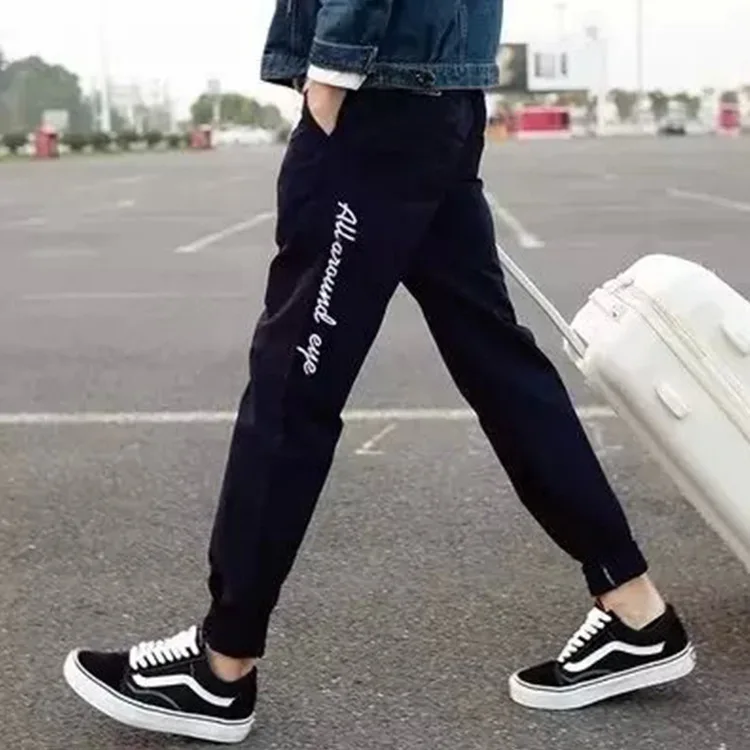 

Men's Trousers Loose And Plus-sized MEN'S Casual Pants Cotton MEN'S Sports Pants Korean-style Sweatpants Slim Fit Knit Harem Pan