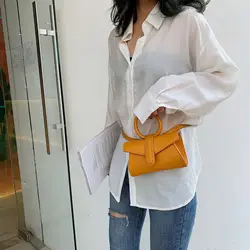 Новинка 2019 года; модная Корейская волнистая сумка в иностранном стиле с текстурой в стиле ретро; маленькая квадратная сумка