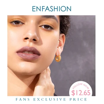 

ENFASHION Shiny Dot Hoop Earrings For Women Gold Color Small Circle Hoops Earings Fashion Jewelry Dropshipping 2020 E201149