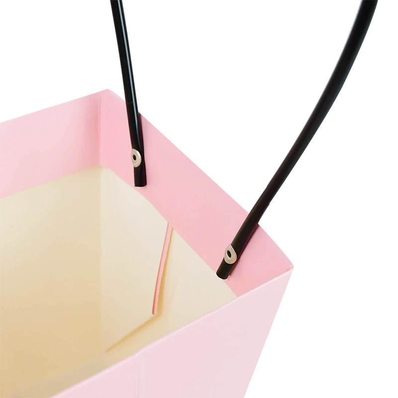 Portable Flower Box Waterproof Paper Handy Gift Bag Kraft Handbag Wedding Rose Party Gift Box Packaging For Candy Cake Birthday