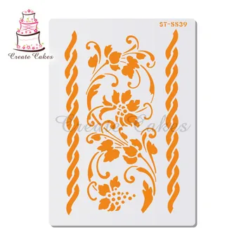 

Flower Chain Stencil For Walls Painting Scrapbooking Stamp Album Decorative Embossing DIY Craft Paper Card Flower Template