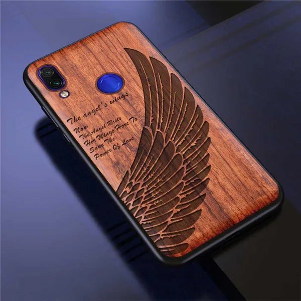 Color 10 Чехол для Redmi Note 7, чехол для Xiaomi Redmi Note 7, роскошный деревянный чехол для Note 7 Pro, чехол-бампер из ТПУ Для Xiaomi Note 7 Pro Note7 Funda - Цвет: Color 10