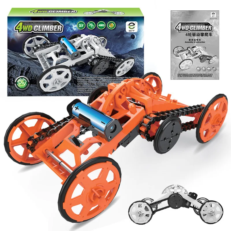 

Subscription DIY005 Electric Off-road Climbing Car Creative Science Assembled Four-Wheel Drive Space Vehicle Cross Border Disass