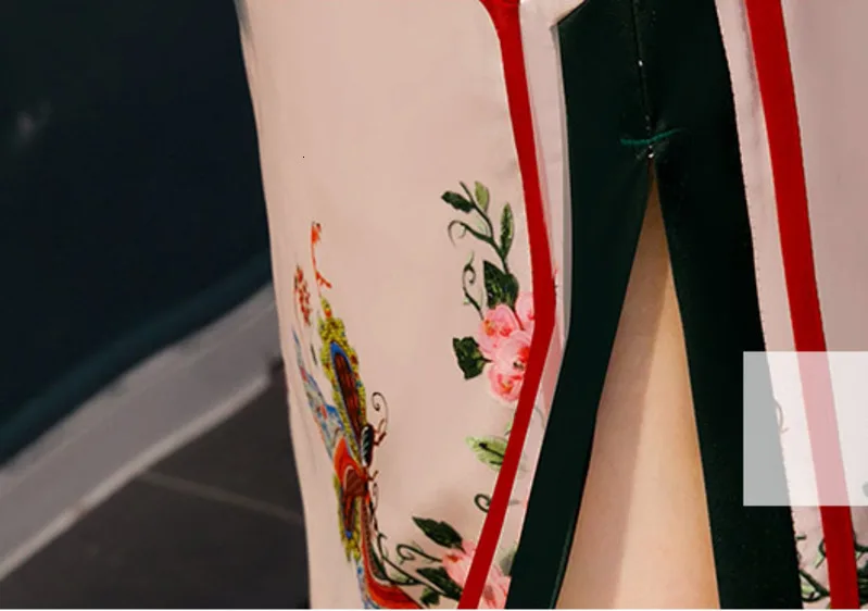 Sheng Coco розовое китайское шелковое платье длиной до колен китайское Cheongsam Qipao Женские Классические Вечерние Короткие платья восточное платье
