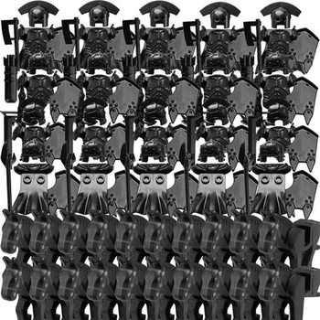 

120Pcs Medieval Ancient Rome Ancient Greece Ancient Egypt Style Building Block Figure Weapon Armor Kit (small particle blocks)