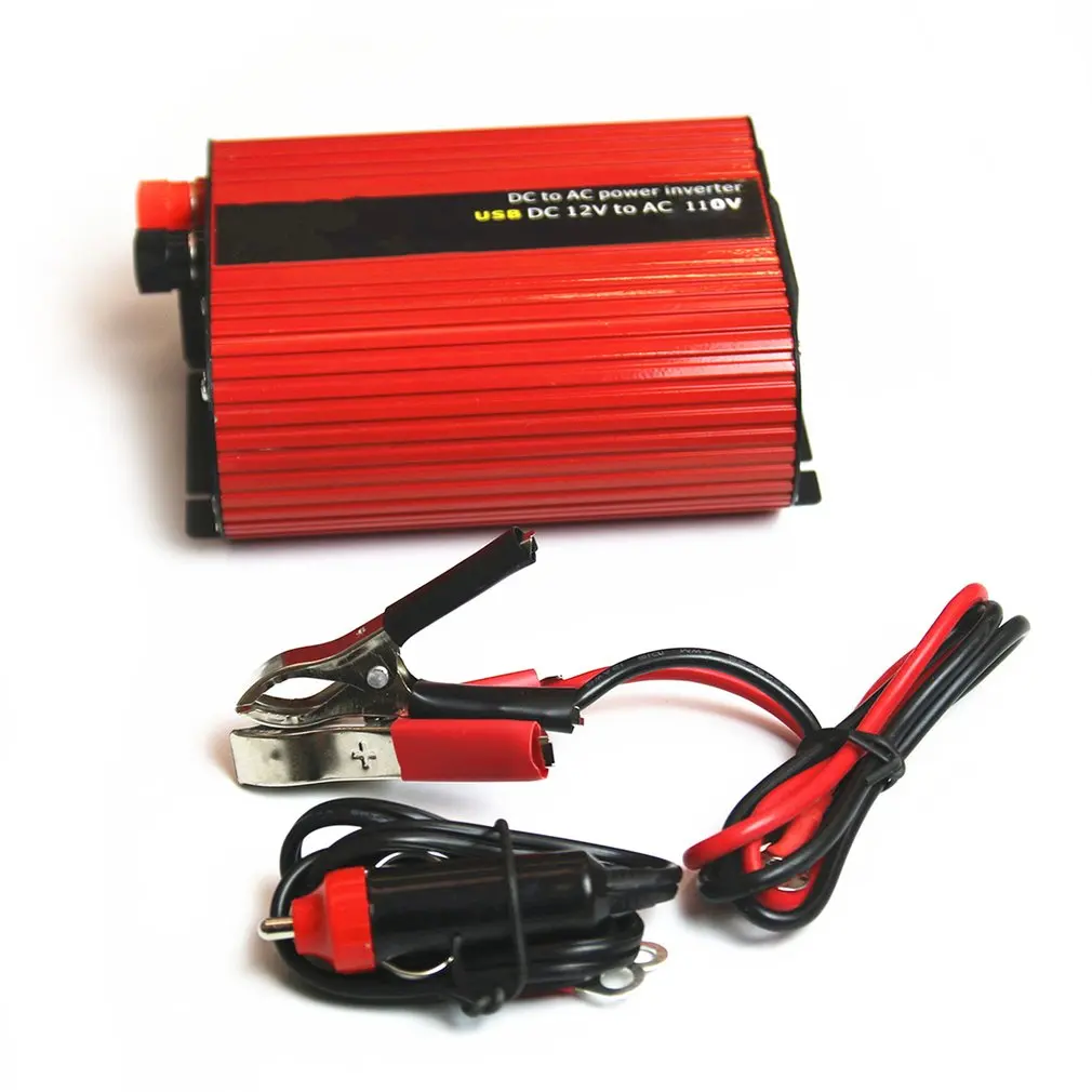 800 Вт автомобильный инвертор DC12V к AC110V Dual USB Преобразователь мощности высокая эффективность преобразования трансформатор из алюминиевого сплава