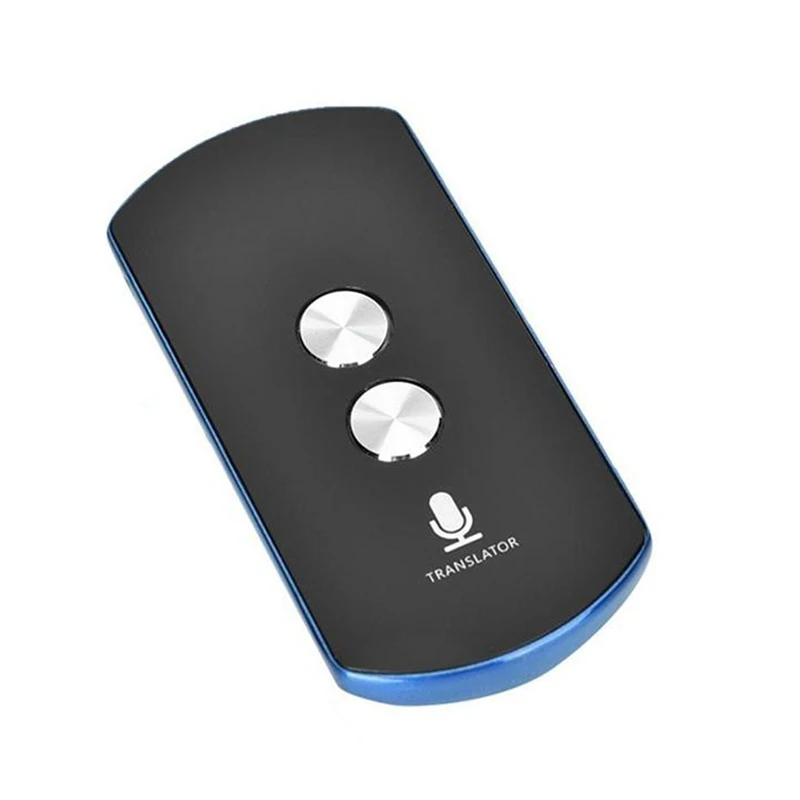 Smart Translator 42 Language Translation For Bluetooth 4G Wifi Interpreter Device For Global Business And Travel Blue