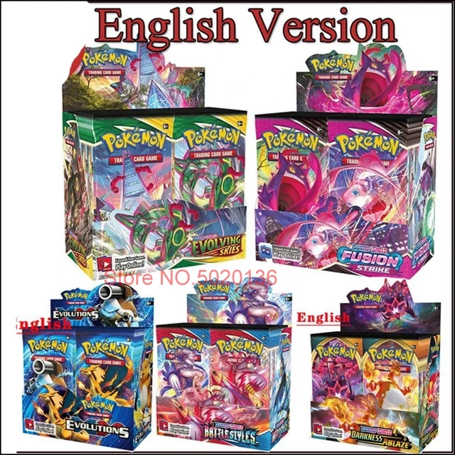 Pokemon TCG: Sword & Shield-Evolving Skies Booster Display Box (36 Packs)  Pokemon Card - AliExpress