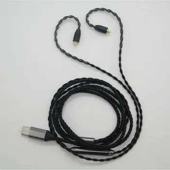 

USB Type-C 3.5MM MMCX Earphone Cable For SE 846/W40 W50/ TK200/ UE900/ ES30 ES50 Headphone Wire With Micro Volume Control 1PCS