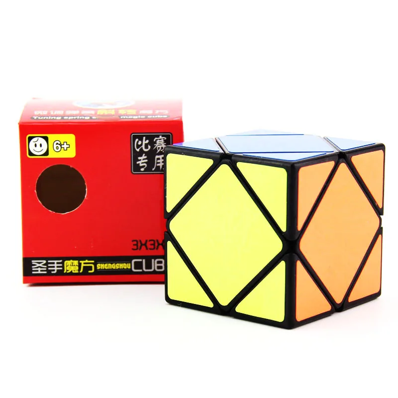Shengshou 3x3x3 скоростной перекос волшебный куб головоломка твист куб головоломка хороший подарок для начинающих профессиональный конкурс для детей