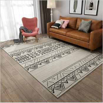 

Nordic Rug Living Room Modern Minimalist Bedroom Sofa Bed Mat Moroccan Style Living Room Carpet Area Rugs Floor Mat Soft Carpet
