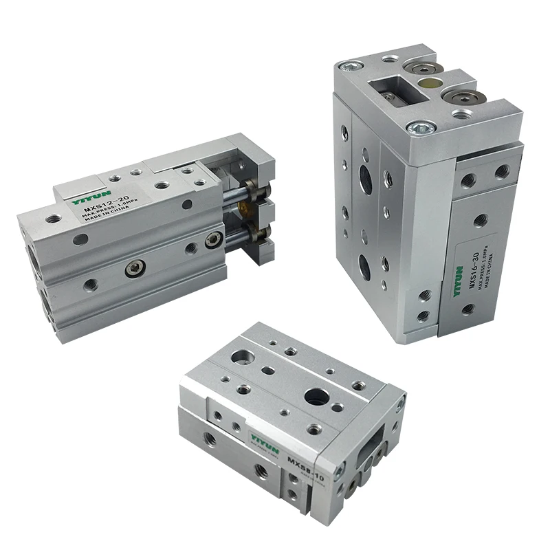 YIYUN precision pneumatic sliding table cylinder MXS12-10BS MXS12-20BS MXS12-30BS MXS12-40BS MXS12-50BS MXS12-75BS MXS12-100BS