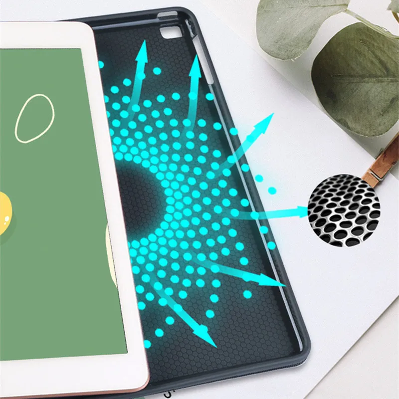 Aesthetic Line Overlap Color Ipad Case For Air 4 Ipad Pro 11 10 5 With Pencil Holder 10 2 8 7th 12 9 Mini 4 5 6 Cover Tablets E Books Case Aliexpress