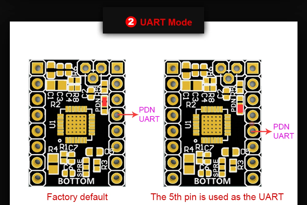 BIGTREETECH TMC2209 V1.2 Драйвер шагового двигателя StepStick бесшумный 3d принтер запчасти для SKR V1.3 Pro Материнская плата