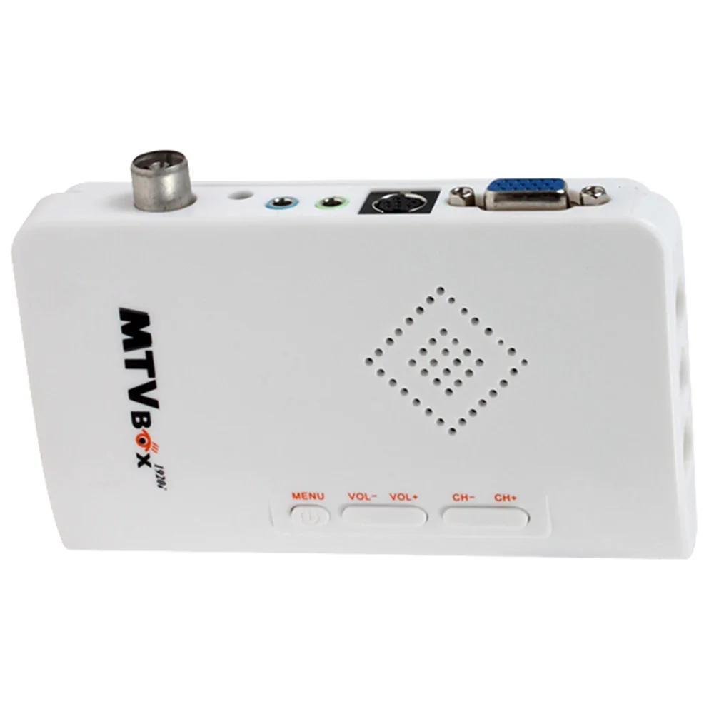 Внешний HD tv BOX цифровой компьютер программа приемник тюнер с динамиком поддержка CRT/lcd монитор