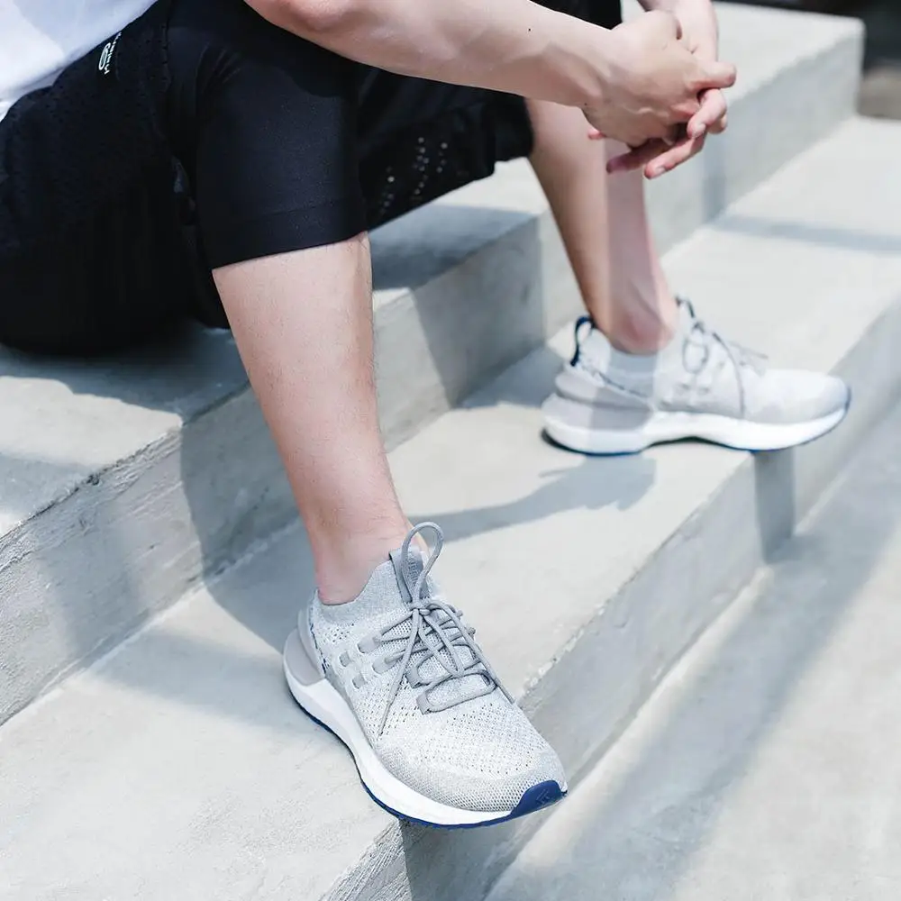 

Original Xiaomi Mijia FREETIE Cloud shell shock absorbing sport shoes 2 fishbone locking support ETPU smart Sport Shoes Dropship