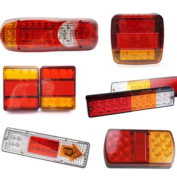 

2PCS Waterproof Car 12V 8 LED Tail Light Rear Lamp Stop Reverse Safety Indicator Fog Lights Waterproof IP65 For Trailer Truck