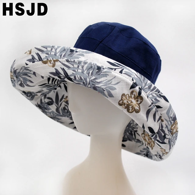 Cotton Flowers Sun Hat, Cotton Sun Hats Ladies