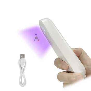 

2Types Rechargeable Mobile Uv Disinfection Lamp Portable Disinfection Stick Germicidal Lamp Rod Sterilizer Mites Light Lamp