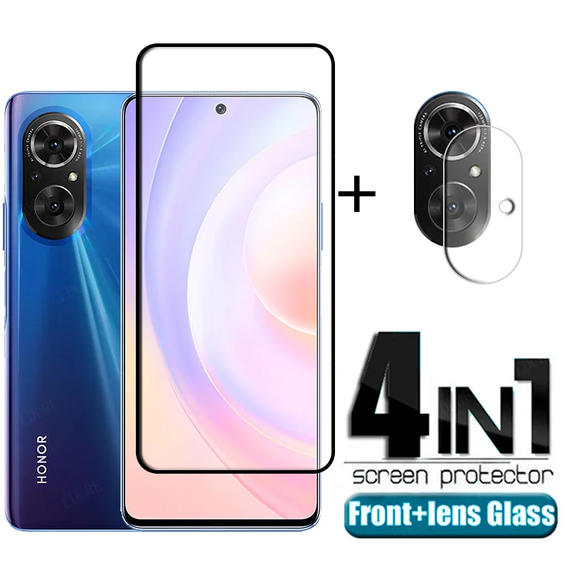 

Защитное стекло 4 в 1 для Huawei Honor 50 SE, закаленное, с полным покрытием