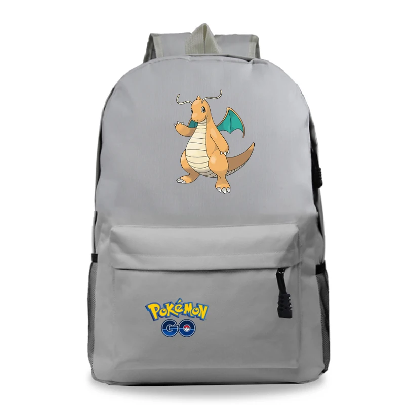 Аниме рюкзак Pokemon карманные монстры холщовый рюкзак для женщин рюкзак для мужчин Покемон школьные рюкзаки Mochila - Цвет: 6