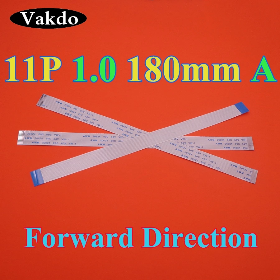 Плоский гибкий кабель FFC FPC 1 100 шт./лот тип A шаг 0 мм 11 штифтов длина вперед 180 18 см