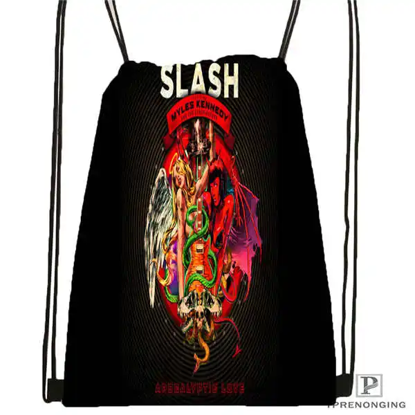 Drawstring Backpack Custom Slash Bridgestone походная сумка на шнурке милый рюкзак для детей(черная спинка) 31x40 см#180531-04-54 - Цвет: Drawstring Backpack