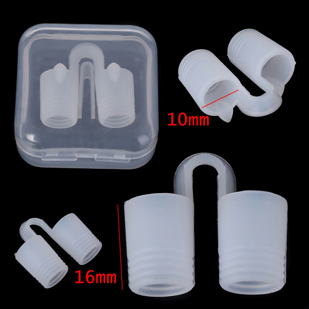 Silicone Anti Snoring Nose Vents Breathe Easy Sleep Aid Nasal Dilator Cones for Difficulties Breath and Habitual Mouth Open