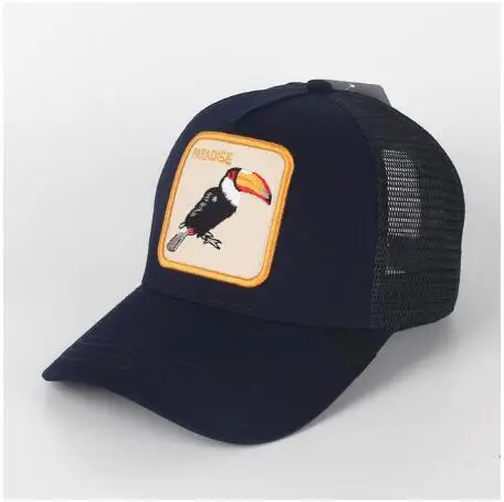 С биркой broidery рай Snapback бейсболка для дальнобойщика козырек животных фермы - Цвет: PARADISE