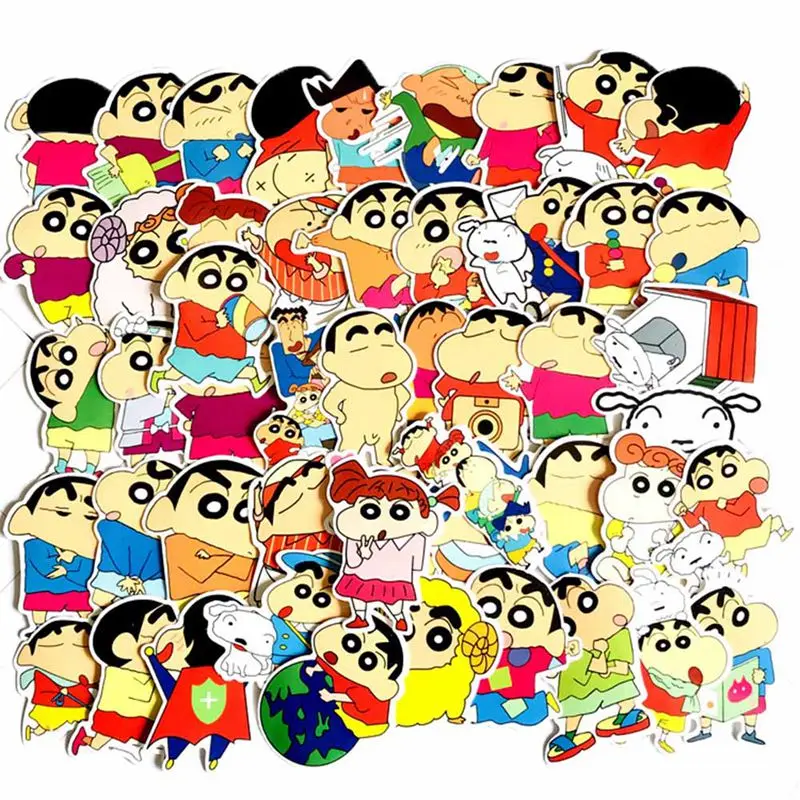 50 шт. Crayon Shinchan стикер для багажа Скейтборд телефон ноутбук мото велосипед стены гитары/DIY Скрапбукинг - Цвет: MC