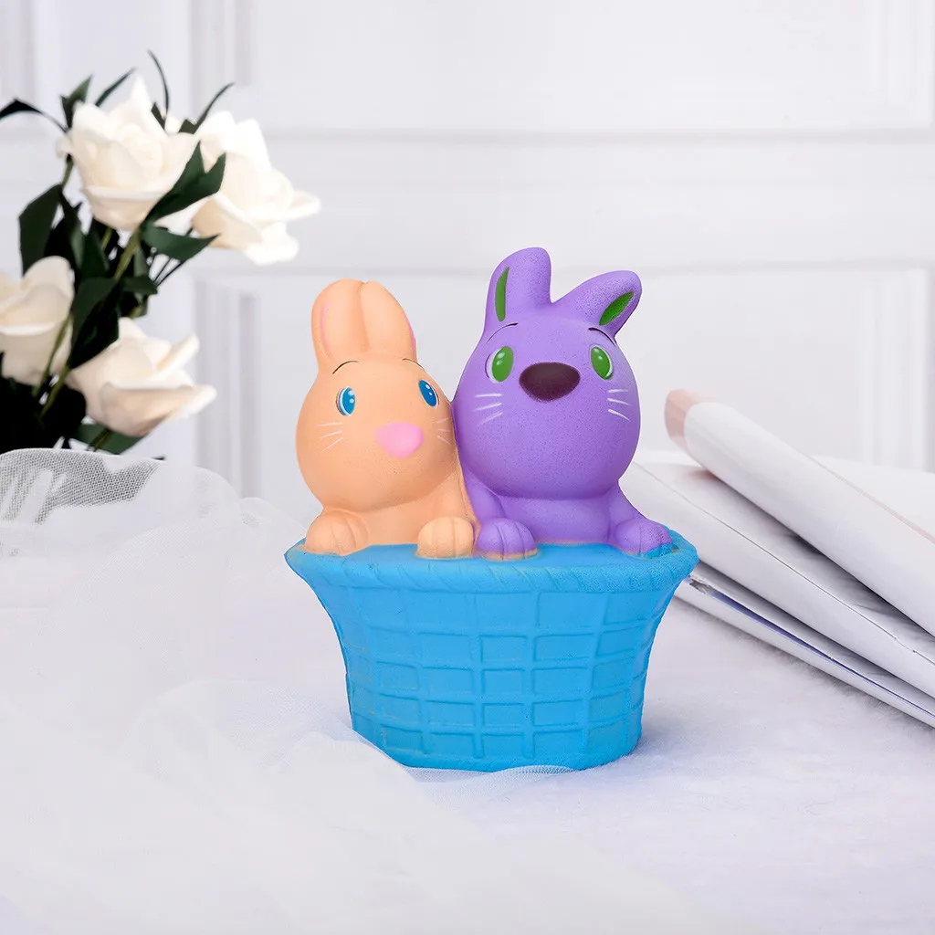 Милый антистрессовый мяч мини сжимающий Мягкий Кролик Kawaii Кролик сжимающий растягивающиеся животные Исцеление стресс детские игрушки для взрослых L1218