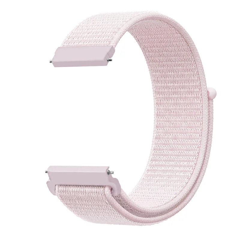 Тканый нейлоновый ремешок для samsung Galaxy Watch Active2 40 мм 44 мм SM-R820 R830/Active 2 Band Браслет gear S3/S2 ремешок для часов/спортивный - Band Color: Pearl pink