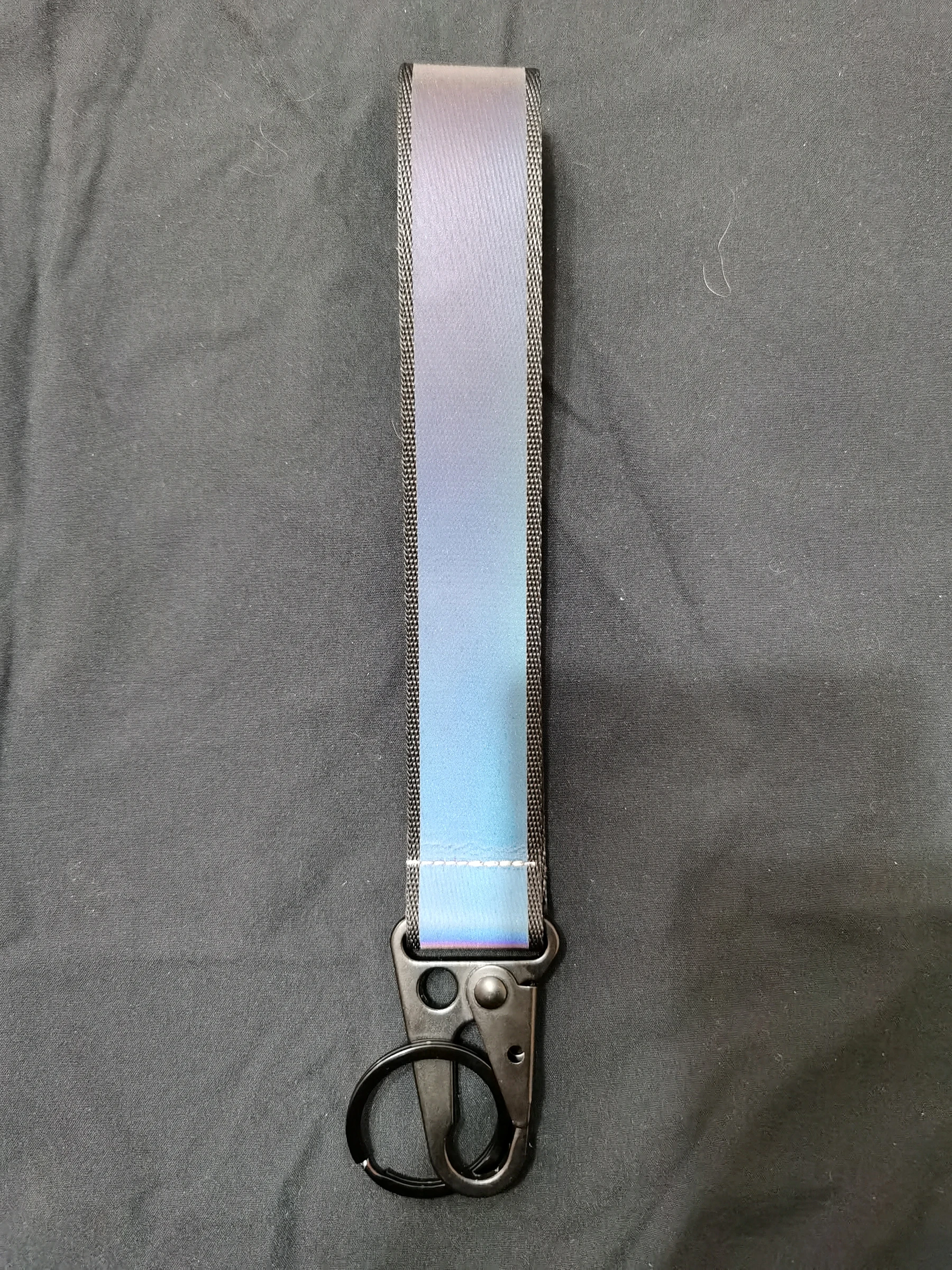 Car Reflective Keychains High Visibility Webbing Material For Bag Pendant Accessories 2.5cm