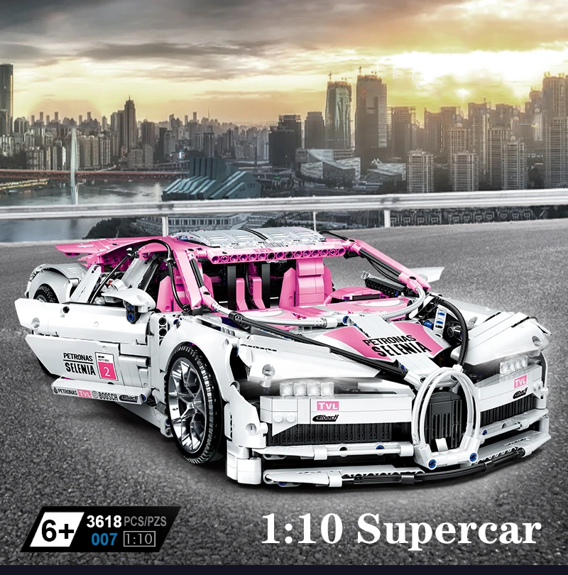 Technic Car Series 1:10 Bugattis 42083, модель суперкара, строительные блоки, собранные кирпичи для детей, игрушки, подарок ребенку
