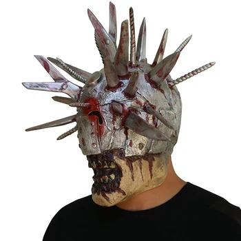 

Halloween Mask Bloody Scary Walking Dead Mask Halloween Creative Head Cover Scissors Screw Blade Masks Costume Props