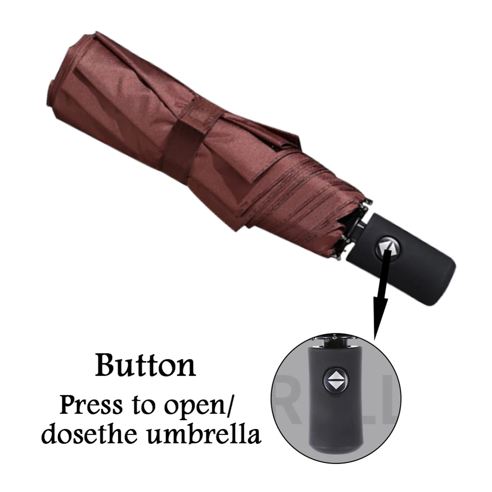 HOT Umbrella 8 Ribs Auto Open Close Windproof Rain Umbrella Waterproof Outdoor LSF99
