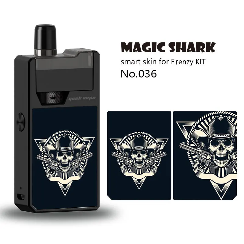Magic Shark череп ковбоя панк водонепроницаемый чехол из ПВХ пленка Pod наклейка для