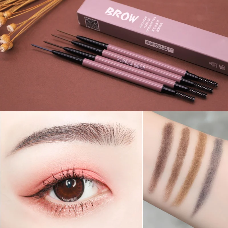 Fine Core Eyebrow Pencil Natural Waterproof Smudge-proof Long Lasting Paint Tattoo Eyebrow Makeup Tint Black Brown Beauty Tools