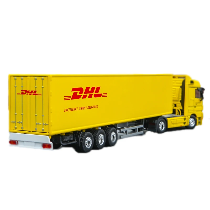 1/50 масштаб контейнеровоз DHL Sinotrans Dun Howe Высокая симуляция металлический сплав модель грузовика-контейнеровоза детская игрушка в подарок