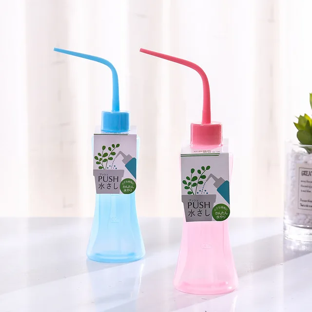 Öntözés Színű Edény 250 Ml Hosszú Ívelt Hús Átlátszó Vizes Palack Folyékony Tartály Spray Vízforraló 1 Db