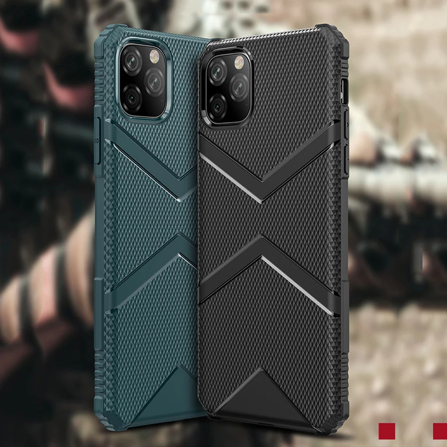 Роскошный армированный чехол для iPhone 11 Pro Max 2019 телефона с полной защитой задняя