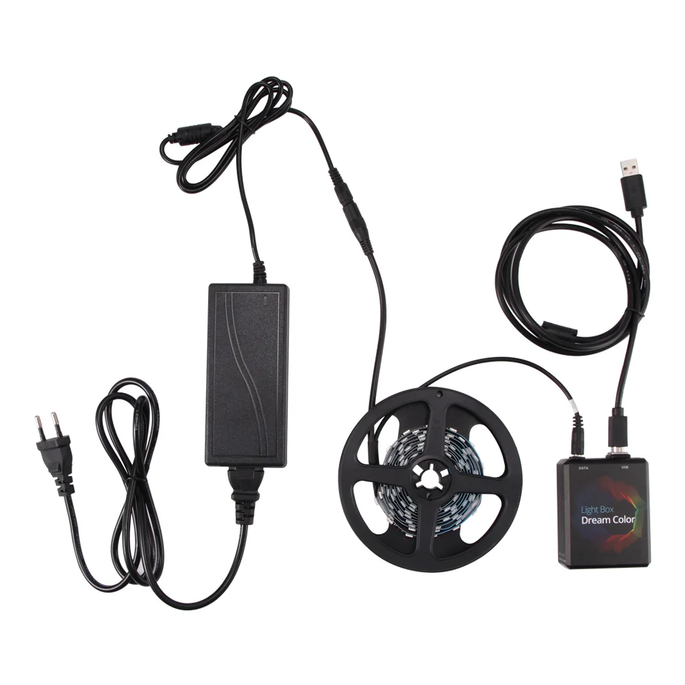 2/3/4/5m Ambilight ТВ ПК Подсветка мечта Экран hdtv-компьютер монитор USB Светодиодные ленты адресуемых 5050 Светодиодные ленты полный набор