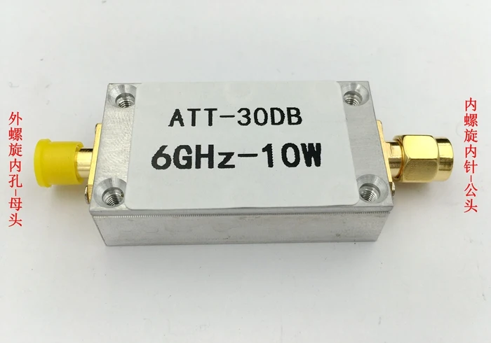 

10W 30DB Fixed Attenuation RF Attenuation with Power Meter Spectrum Analyzer