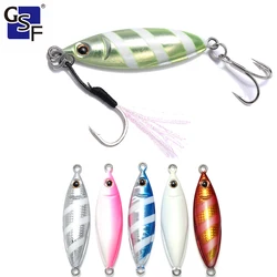 Fishing Gear Metal Jigging Cast Shore Casting Jig Spoon Saltwater Fishing Lure Super Slim  Artificial Bait Tackle Lures Pesca