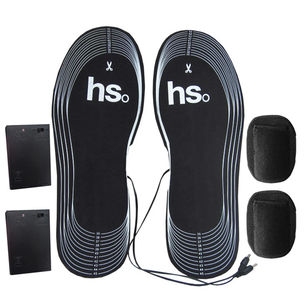 

Warm Battery Powered Health Cuttable Pads Gift Carbon Fiber Winter Electric Heating 50 Degree Solid Women Men Insole Outdoor