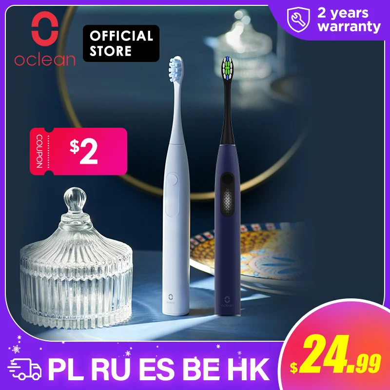 Глобальная версия Oclean F1 Sonic электрическая зубная щетка IPX7 Водонепроницаемая