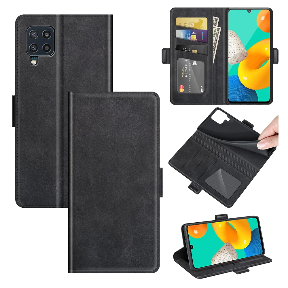 Case For Samsung M32 Leather Wallet Flip Cover Vintage Magnet Phone Case For Galaxy M32 Coque 1