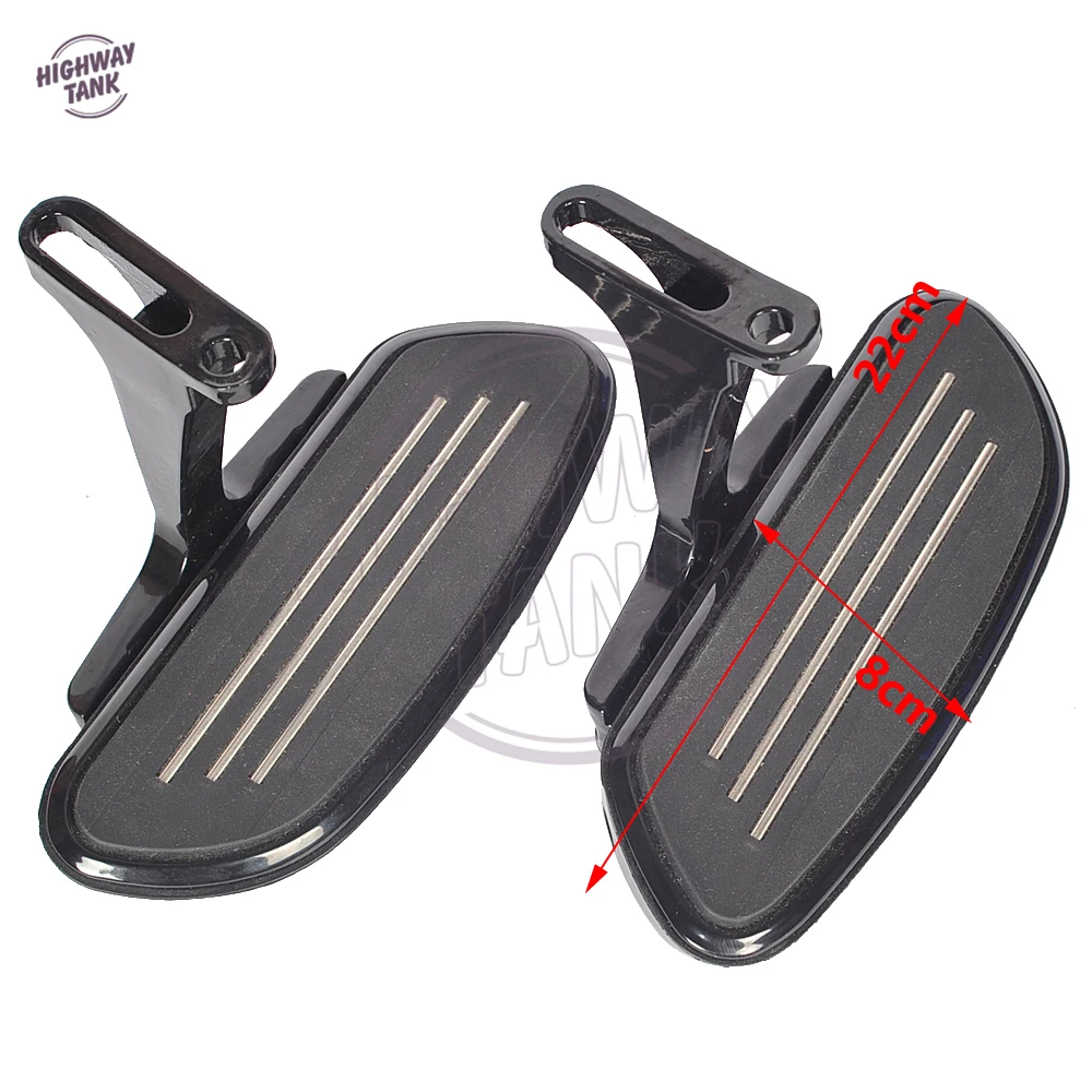 Черный мотоцикл стримлайнер Floorboard подножки для ног поддерживает Чехол для Harley Touring FLHX FLHR FLTR 1993