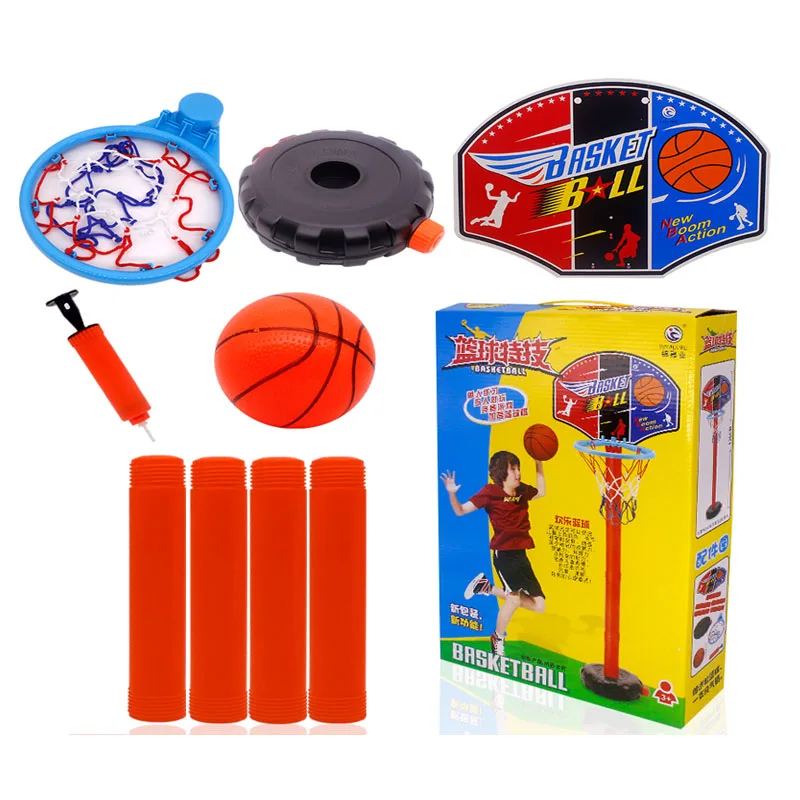 Children Basketball Playing Set Outdoor Sport Adjustable Stand Basket Holder Hoop Goal Game Mini Indoor Kids Yard Game Boy Toys - Цвет: Y0095